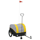 Bike Trailer Black and Yellow 45 kg Iron - Front View