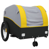 Bike Trailer Black and Yellow 45 kg Iron - Top-Down View