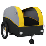 Bike Trailer Black and Yellow 45 kg Iron - 45-Degree Angle
