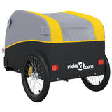 Bike Trailer Black and Yellow 45 kg Iron - Low Angle