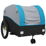 Bike Trailer Black and Blue 45 kg Iron - Top-Down View