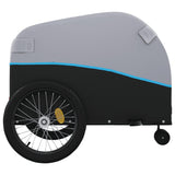 Bike Trailer Black and Blue 45 kg Iron - Close-Up Angle