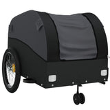 Bike Trailer Black 45 kg Iron - Top-Down View