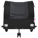 Bike Trailer Black 45 kg Iron - Rear View