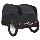Bike Trailer Black 45 kg Iron - Low Angle