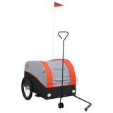 Bike Trailer Black and Orange 45 kg Iron - Front View