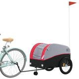 Bike Trailer Black and Red 45 kg Iron - Side View