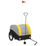 Bike Trailer Black and Yellow 45 kg Iron - Front View