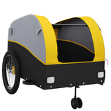 Bike Trailer Black and Yellow 45 kg Iron - 45-Degree Angle