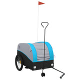 Bike Trailer Black and Blue 45 kg Iron - Front View