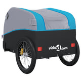 Bike Trailer Black and Blue 45 kg Iron - Low Angle