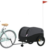 Bike Trailer Black 45 kg Iron