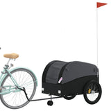 Bike Trailer Black 45 kg Iron - Side View