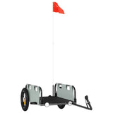 Bike Trailer Grey Oxford Fabric and Iron - Front View