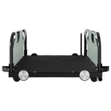 Bike Trailer Grey Oxford Fabric and Iron - 45-Degree Angle