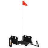 Bike Trailer Black Oxford Fabric and Iron - Front View