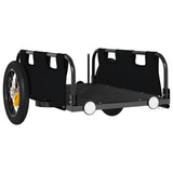 Bike Trailer Black Oxford Fabric and Iron - Top-Down View