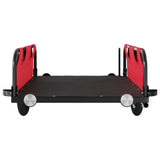 Bike Trailer Red Oxford Fabric and Iron - 45-Degree Angle