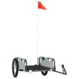 Bike Trailer Grey Oxford Fabric and Iron - Front View