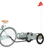 Bike Trailer Grey Oxford Fabric and Iron - Side View