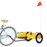 Bike Trailer Yellow Oxford Fabric and Iron - Side View
