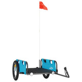 Bike Trailer Blue Oxford Fabric and Iron - Front View