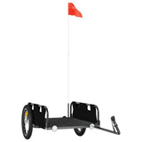 Bike Trailer Black Oxford Fabric and Iron - Front View