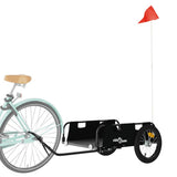 Bike Trailer Black Oxford Fabric and Iron - Side View