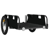 Bike Trailer Black Oxford Fabric and Iron - Top-Down View