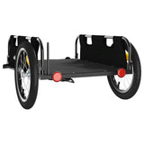 Bike Trailer Black Oxford Fabric and Iron - Close-Up Angle