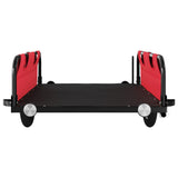 Bike Trailer Red Oxford Fabric and Iron