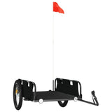 Bike Trailer Black Oxford Fabric and Iron - Front View