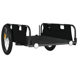 Bike Trailer Black Oxford Fabric and Iron - Top-Down View