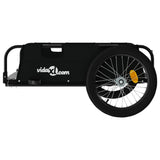 Bike Trailer Black Oxford Fabric and Iron - Rear View
