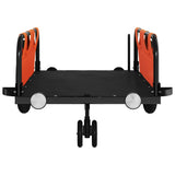 Bike Trailer Orange Oxford Fabric and Iron - 45-Degree Angle