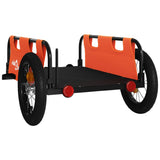 Bike Trailer Orange Oxford Fabric and Iron - Close-Up Angle