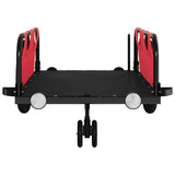 Bike Trailer Red Oxford Fabric and Iron - 45-Degree Angle