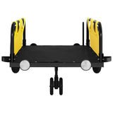 Bike Trailer Yellow Oxford Fabric and Iron - 45-Degree Angle