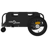 Bike Trailer Black Oxford Fabric and Iron - Rear View