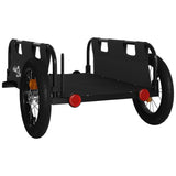 Bike Trailer Black Oxford Fabric and Iron - Close-Up Angle