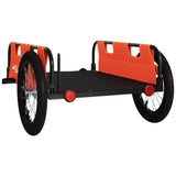 Bike Trailer Orange Oxford Fabric and Iron - Close-Up Angle