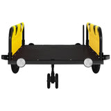 Bike Trailer Yellow Oxford Fabric and Iron - 45-Degree Angle