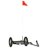 Bike Trailer Black 122x53x28 cm Iron - Front View