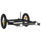 Bike Trailer Black 122x53x28 cm Iron - Top-Down View