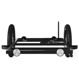 Bike Trailer Black 122x53x28 cm Iron - 45-Degree Angle