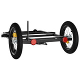 Bike Trailer Black 122x53x28 cm Iron - Close-Up Angle