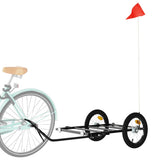 Bike Trailer Black 126x63x34 cm Iron - Side View