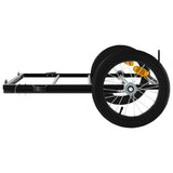 Bike Trailer Black 126x63x34 cm Iron - Rear View