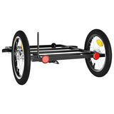 Bike Trailer Black 126x63x34 cm Iron - Close-Up Angle