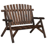 4 Piece Garden Lounge Set Solid Wood Spruce - Side View